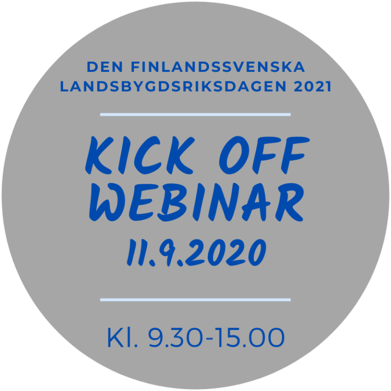 Landsbygdsriksdagens Kick Off Webinar