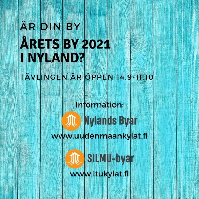 Årets Nyländska By 2021 tävlingen
